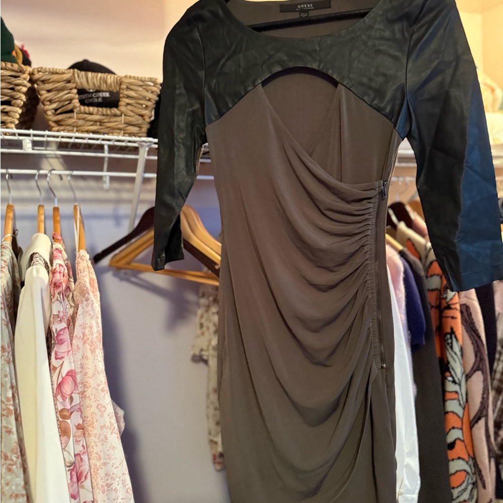 Sexy Black and Green Women's Dress